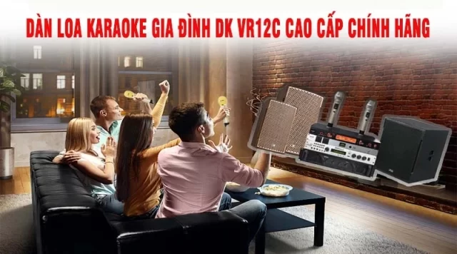 Dàn loa karaoke gia đình DK VR12C cao cấp chính hãng