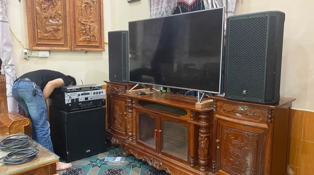 Lắp đặt dàn karaoke gia đình 4Acoustic 112K ở Hải Dương