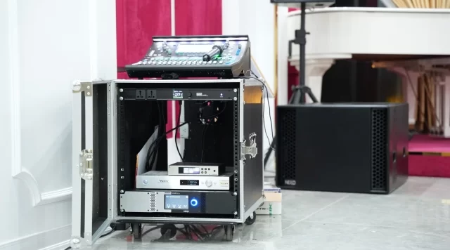 Lắp đặt dàn loa NEXO PS15 để kinh doanh cho anh Dũng ở Long Biên