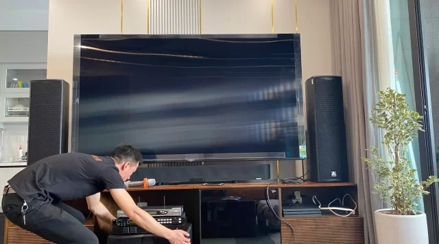 Lắp đặt hệ thống âm thanh gia đình Amate Nitid N36 ở Hoàng Mai