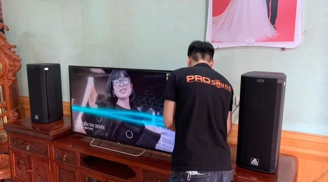 Lắp đặt hệ thống âm thanh gia đình Amate NITID S26P