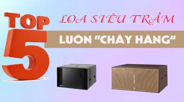 Top 5 mẫu loa sub siêu trầm luôn cháy hàng trên thị trường âm thanh