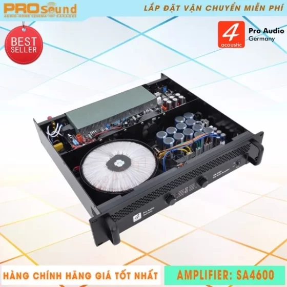 Amplifier 4 Kênh 4Acoustic SA4600