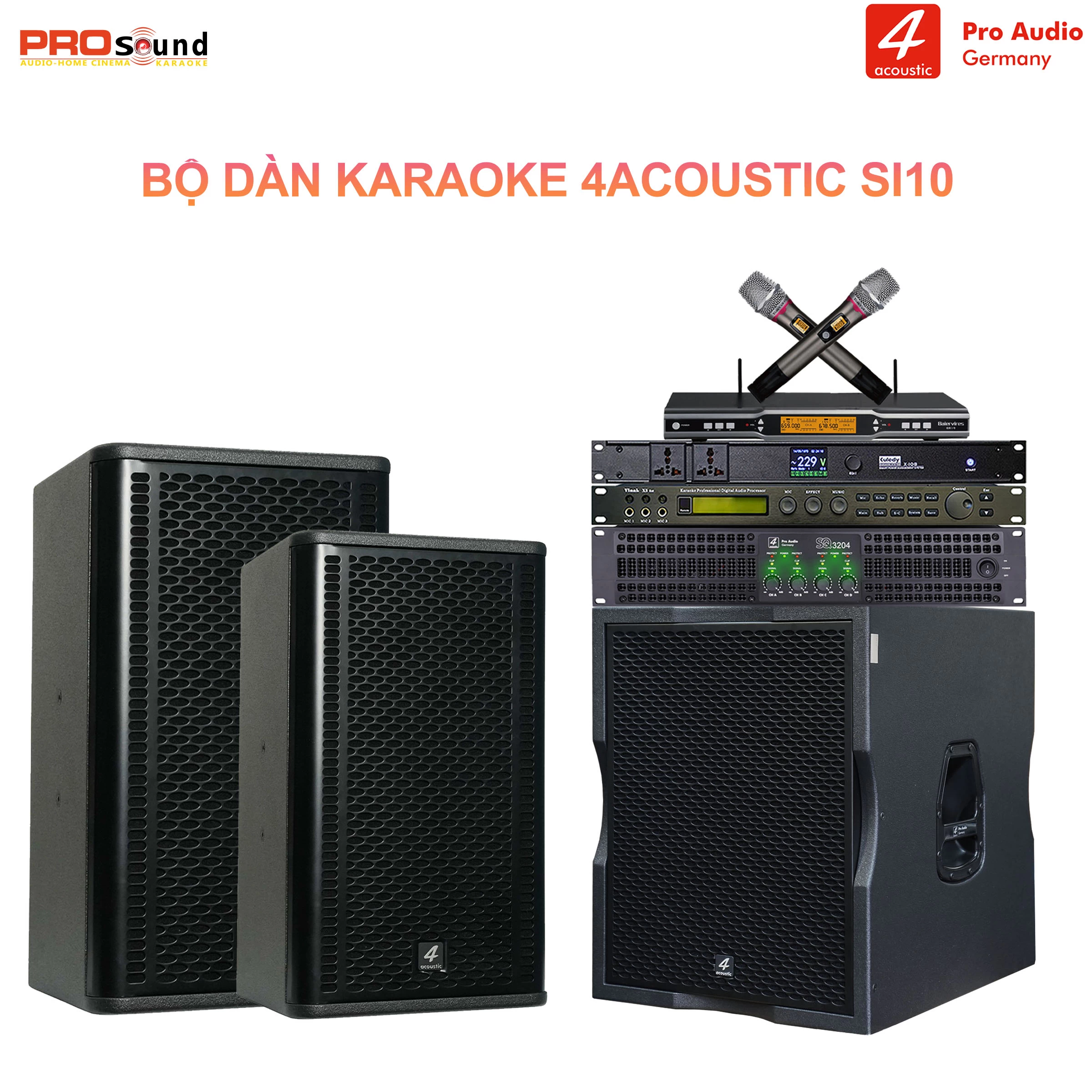 Dàn Karaoke Gia Đình 4Acoustic Si10 [Dàn 02]