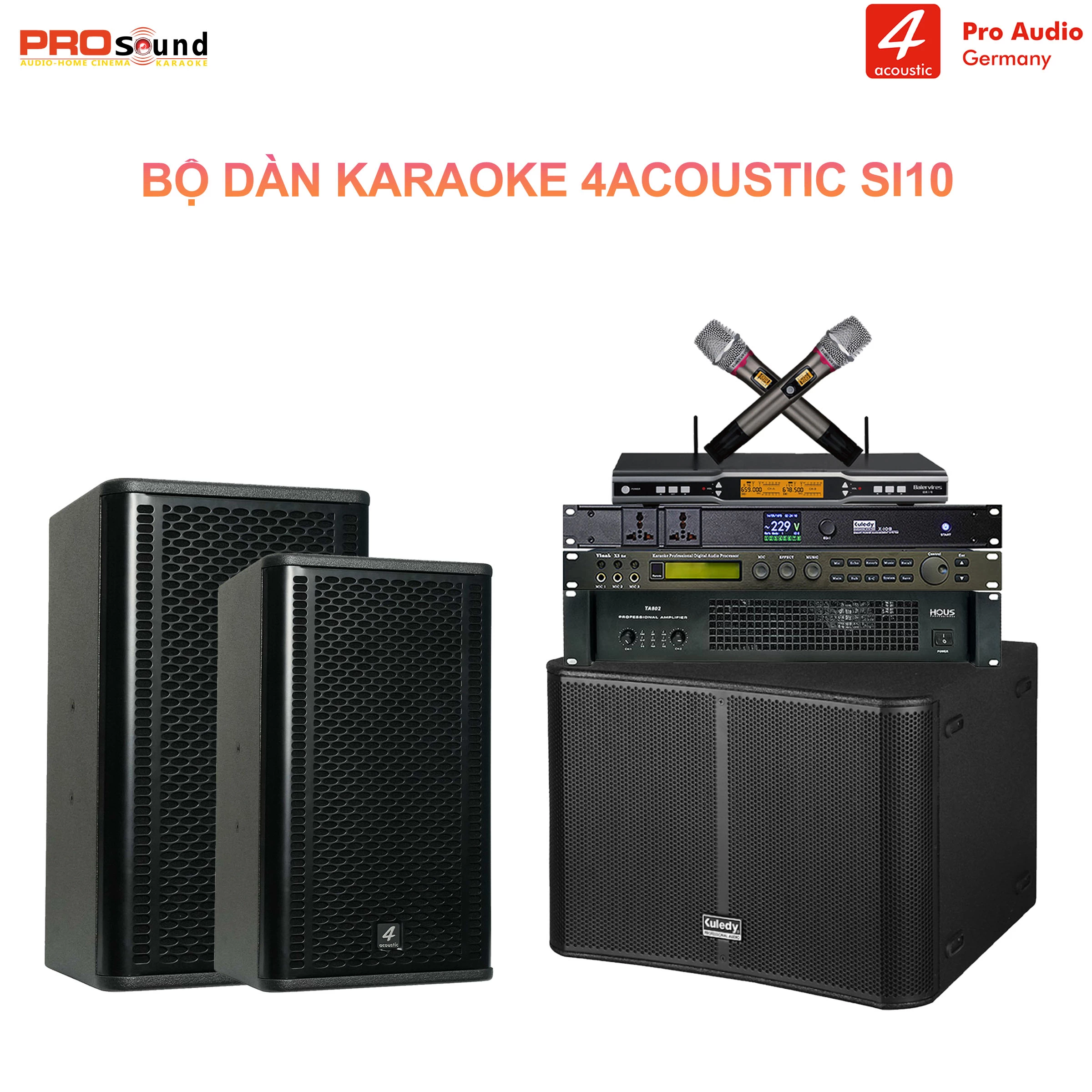 Dàn Karaoke Gia Đình 4Acoustic Si10 [Dàn 04]