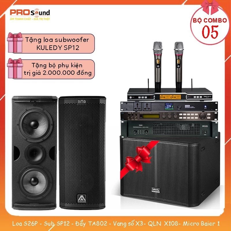 Dàn karaoke Combo Amate S26-SP12