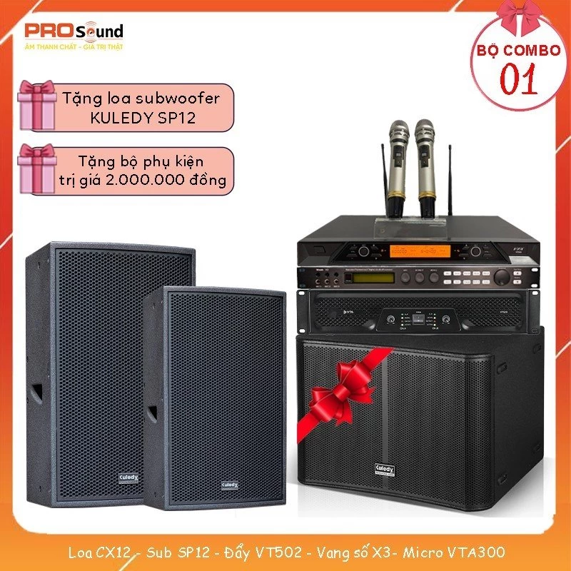 Dàn karaoke Combo Kuledy CX12-SP12