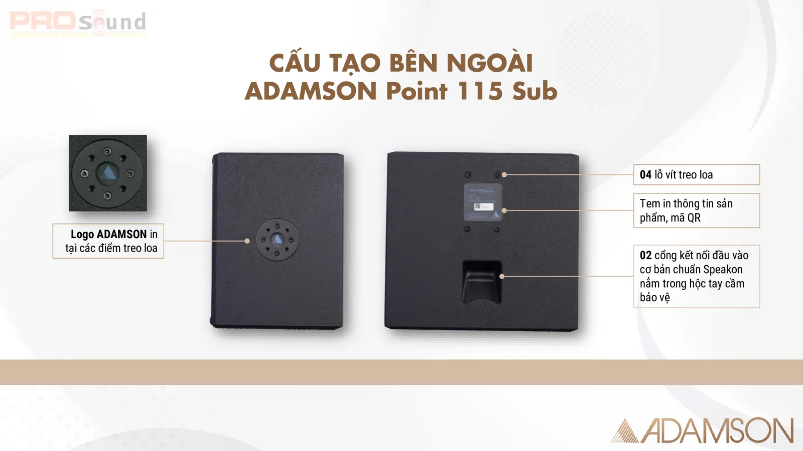 th&ugrave;ng loa adamson point 115