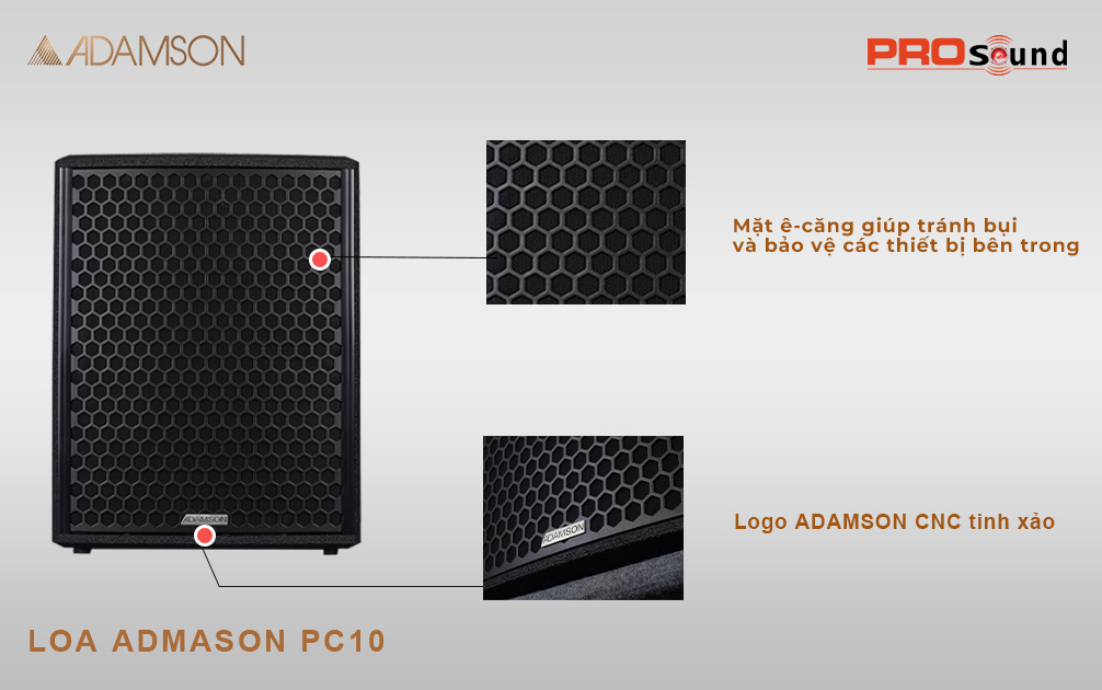 bên ngoài adamson pc10