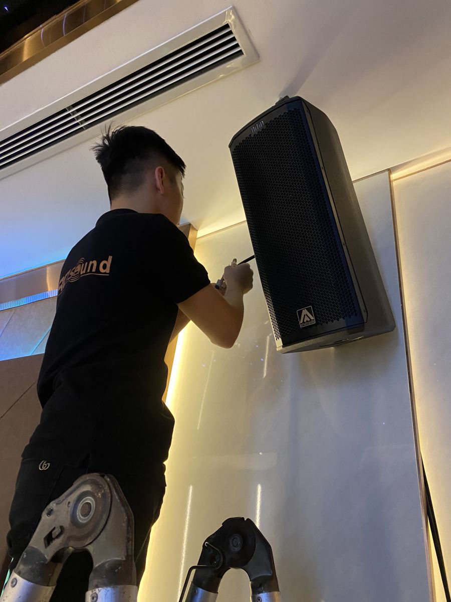 lắp đặt loa amate s26p