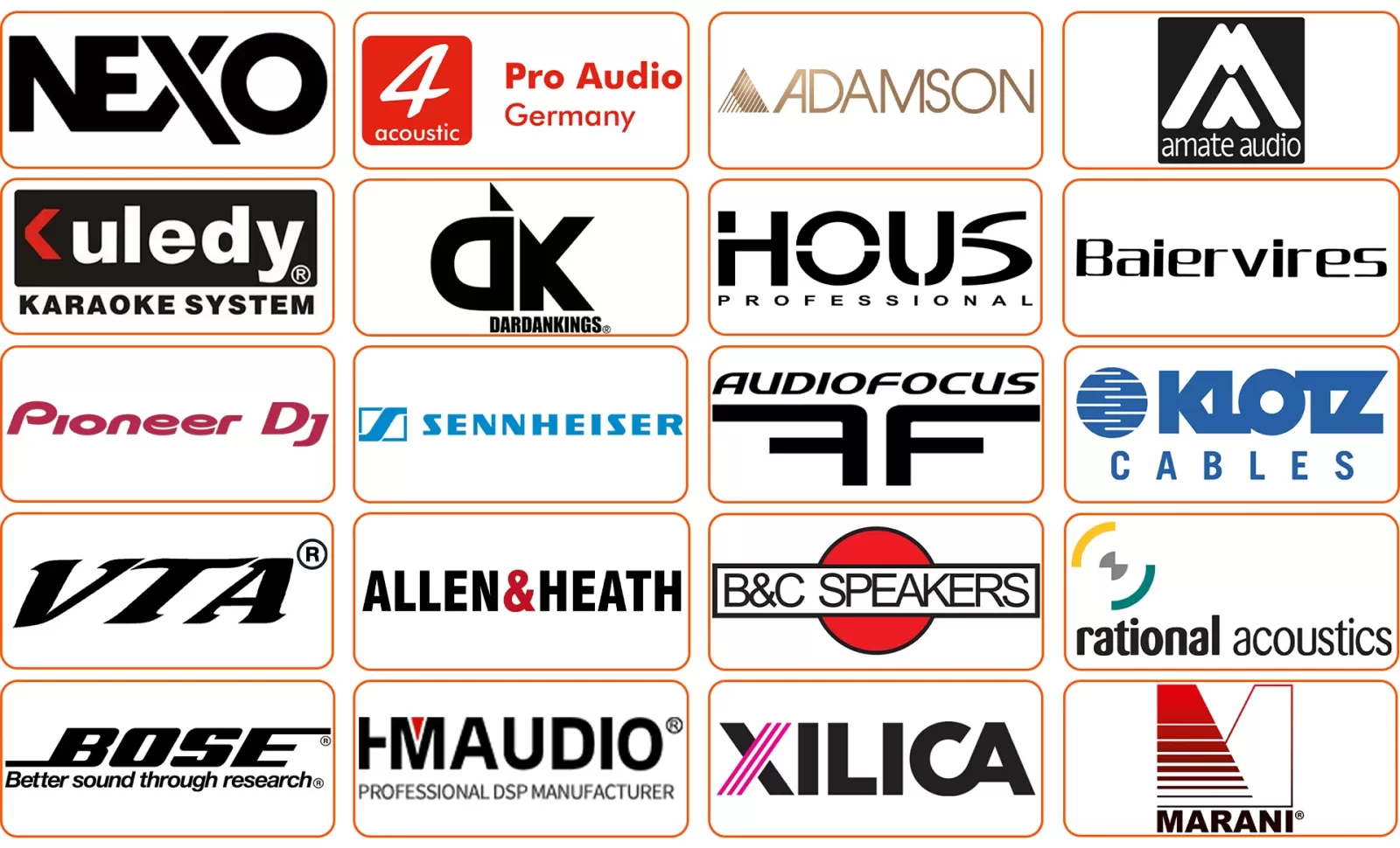 Các thương hiệu âm thanh 