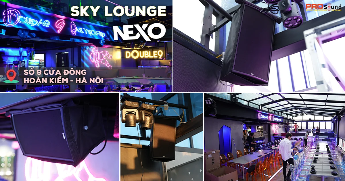 Loa chuyên nghiệp được lắp ở quán hát 