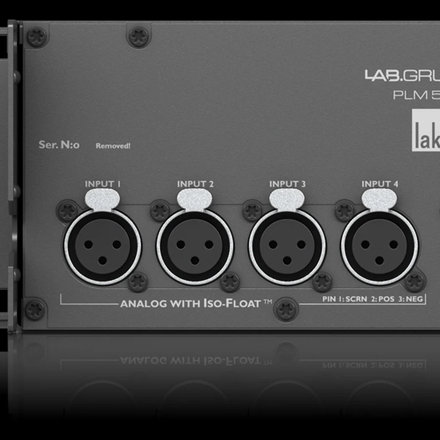 cổng input của lab gruppen PLM 5K44