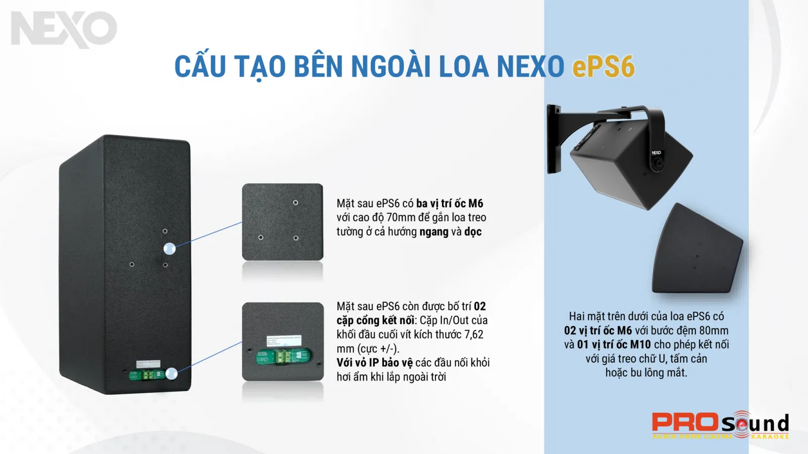 mặt sau loa nexo eps6