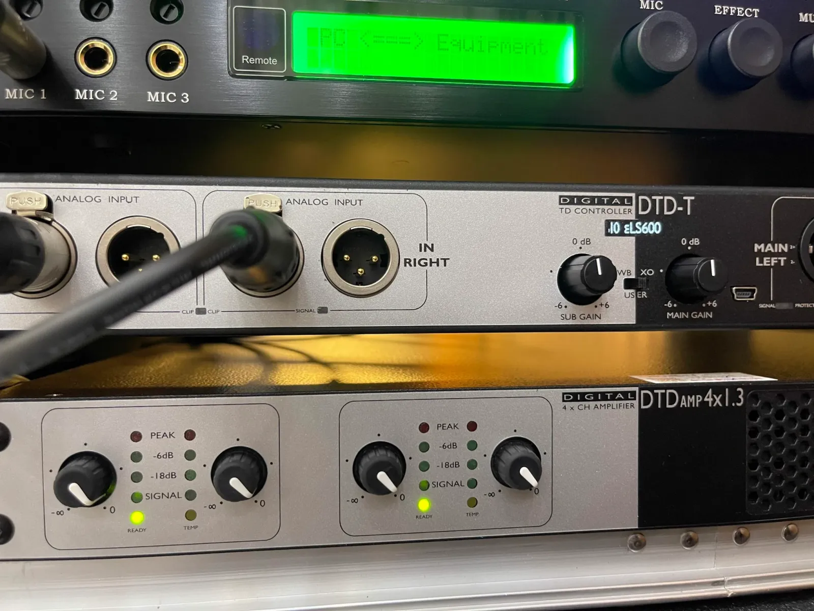 Điều chỉnh Cục Đẩy 1U Nexo DTD AMP 4X1-3