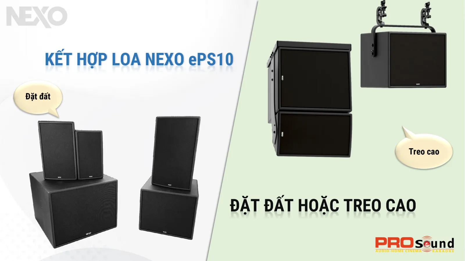 phối ghép loa nexo els600