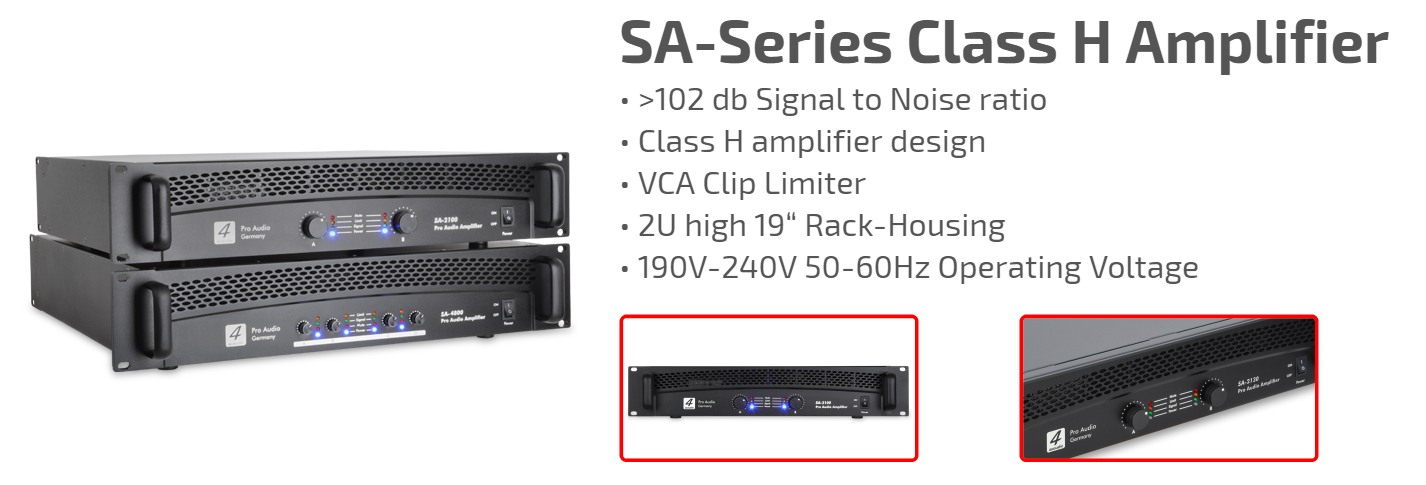 Amplifier 4 Kênh 4Acoustic SA4800