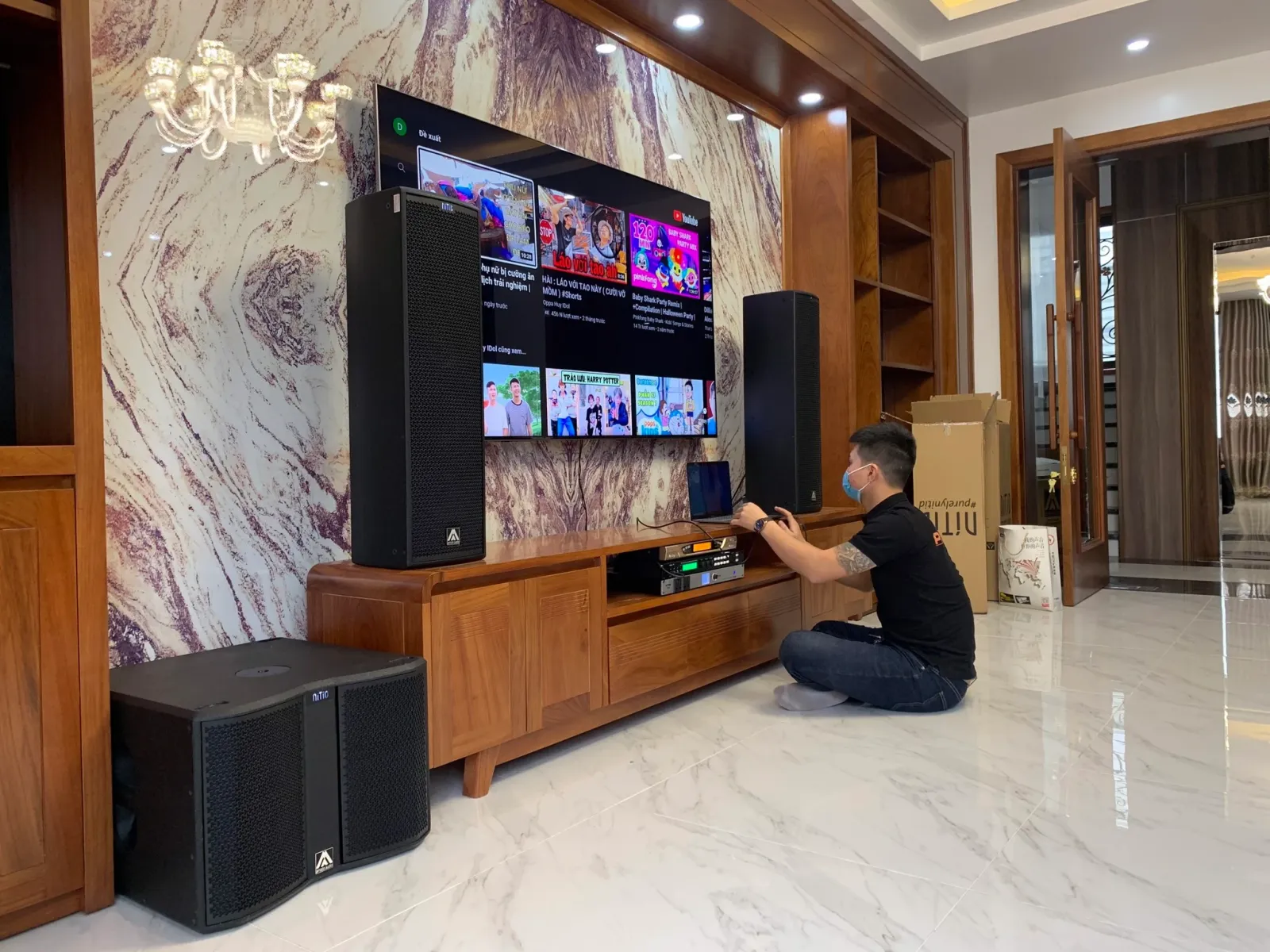 dàn karaoke gia đình 