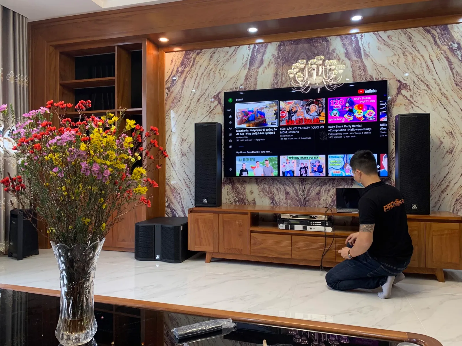 dàn hát karaoke gia đình 