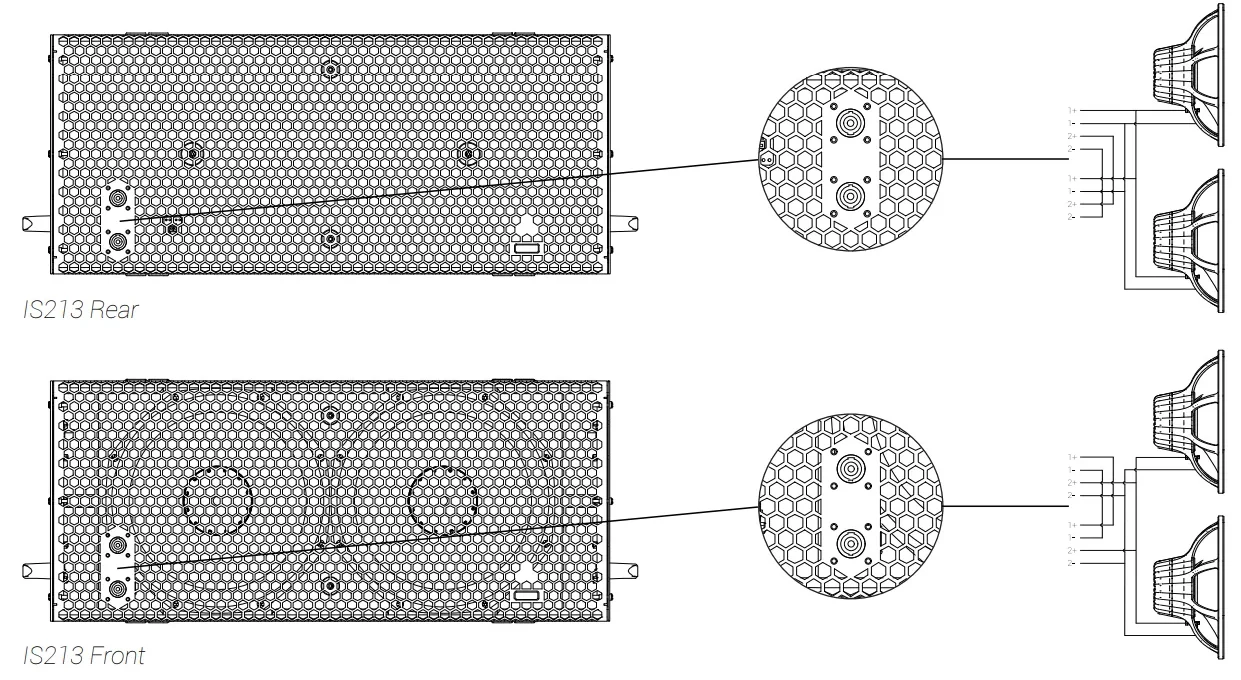 Hệ thống đấu nối Loa Subwoofer Adamson IS213