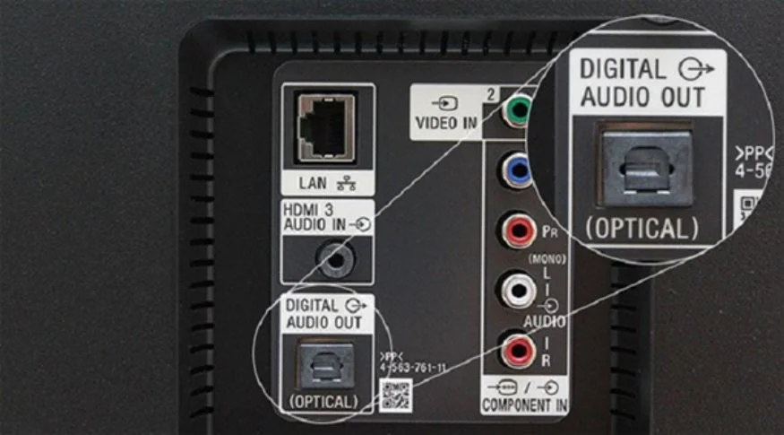 Kết nối bằng cổng Optical
