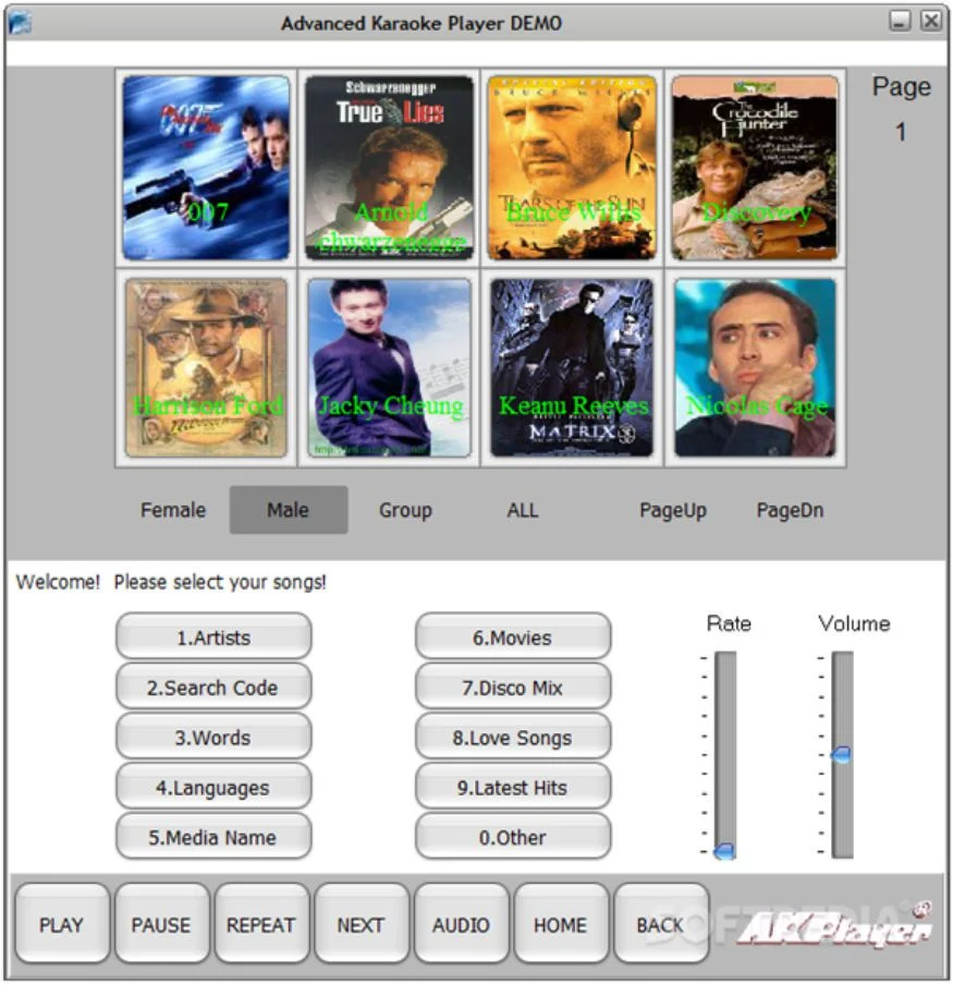 Advanced karaoke Player