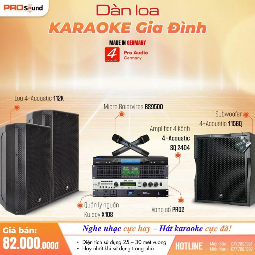 Dàn karaoke gia đình cao cấp 