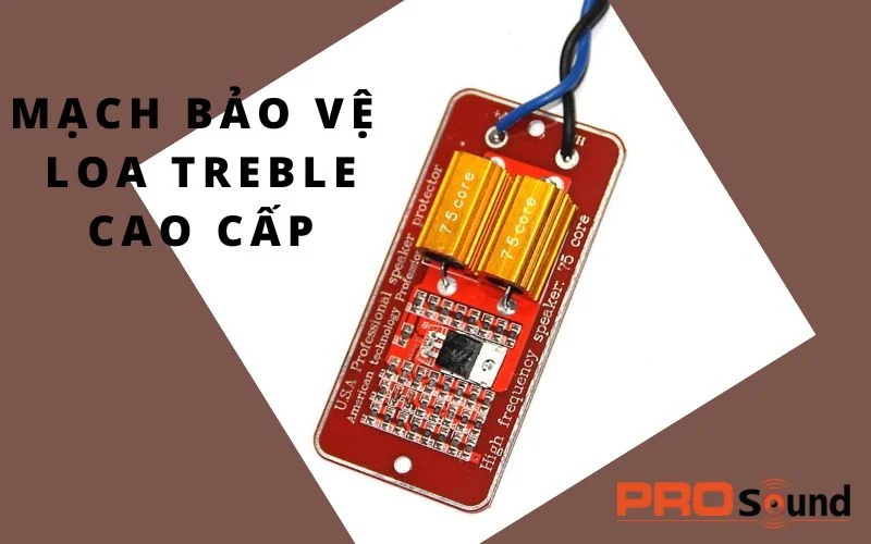 Sử dụng mạch bảo vệ loa Treble cao cấp