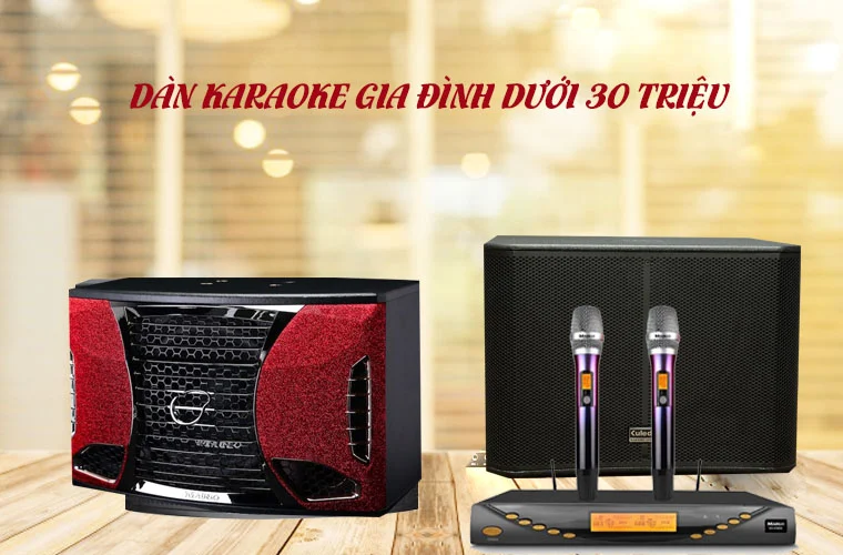 Giới thiệu dàn karaoke gia đình dưới 30 triệu chất lượng nhất hiện nay