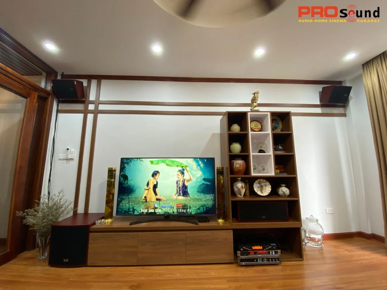 Lắp đặt âm thanh xem phim 5.1 tích hợp hát karaoke nghe nhạc