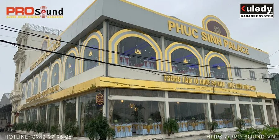 Lắp đặt âm thanh Line Array cho tiệc cưới phúc sinh