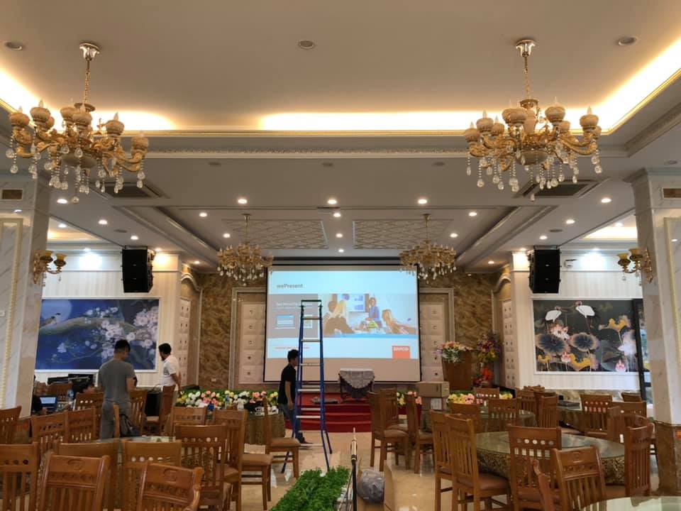 Lắp đặt âm thanh line array cho nhà hàng Phú Thọ