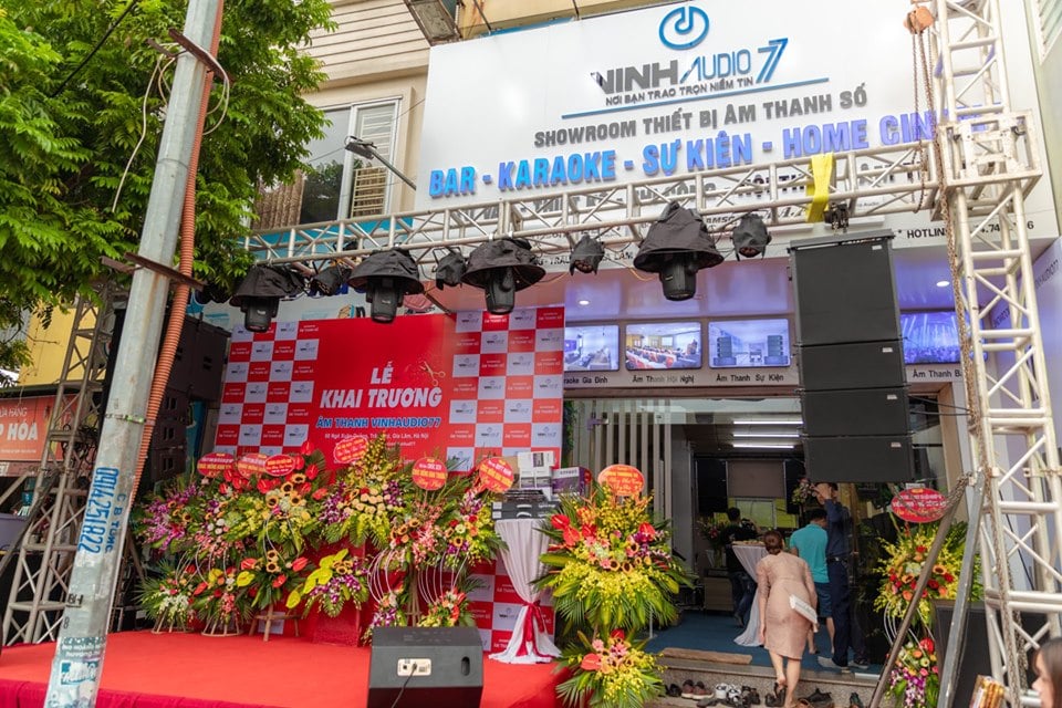 Dự &aacute;n Khai trương Showroom Vinh Audio 77 - Gia L&acirc;m