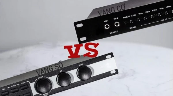 So sánh sự giống và khác biệt giữa vang cơ và vang số?