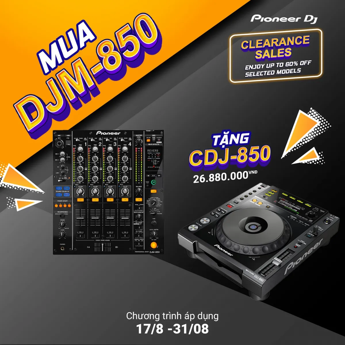 Pioneer Dj Tháng 8 – Clearance Sales