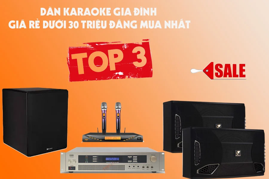 Top 3 dàn karaoke gia đình giá rẻ dưới 30 triệu đáng mua nhất 2021