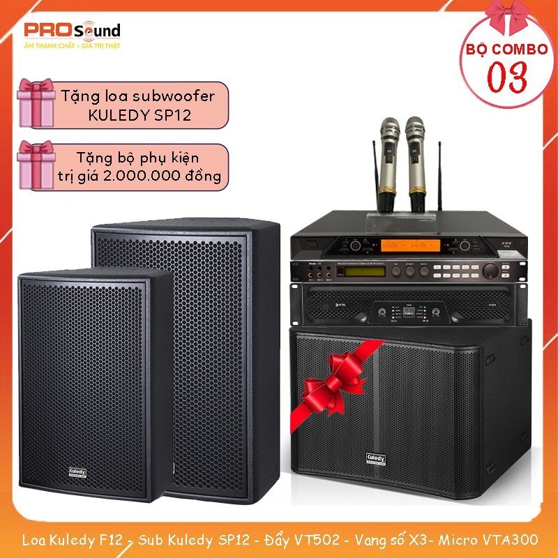 Dàn karaoke Combo Kuledy F12-SP12 